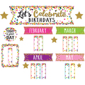 Teacher Created Resources Confetti Lets Celebrate Birthdays Mini Bulletin Board Set TCR5884